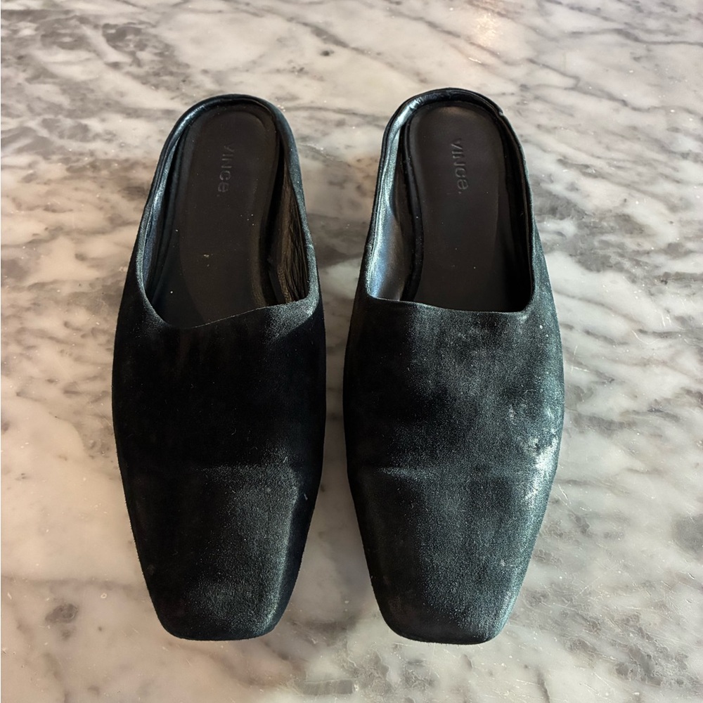 Vince suede slides